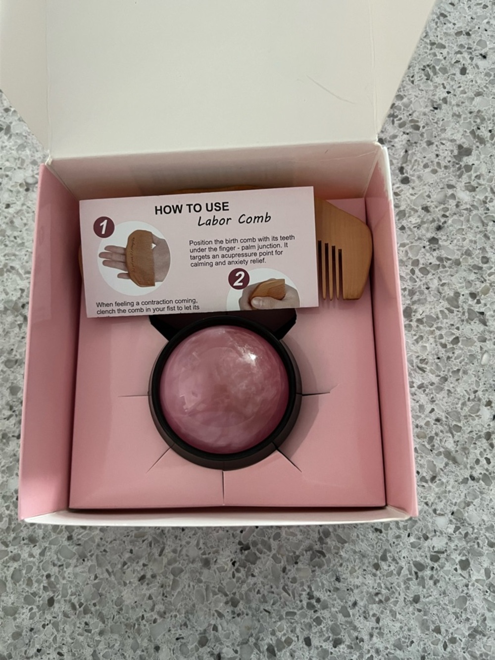 OAKDOLCHE Labor Comb - Pink Packaging - Picture 2 of 3